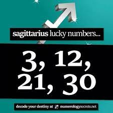 lucky numbers for sagittarius today